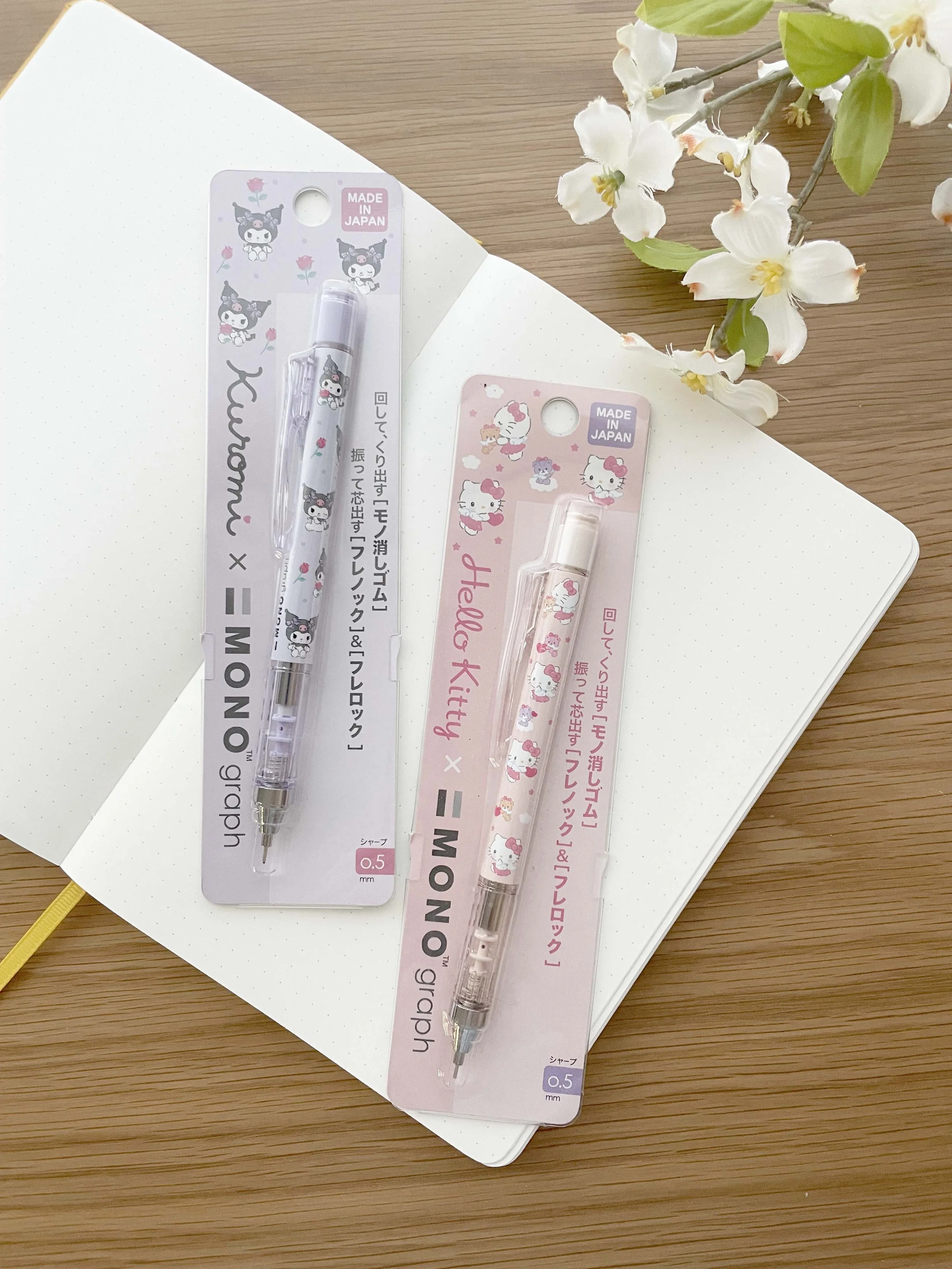 文房具・ステーショナリー MOROHA Sanrio MONO Graph Mechanical Pencil 05mm - Kuromi Flowers — La